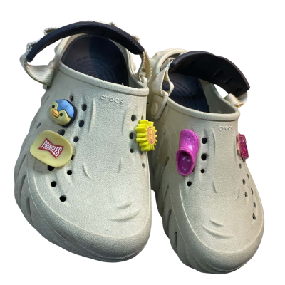  Unisex  Crocs Echo Clogs Mens Size 5 M,W 7  Desert Grass