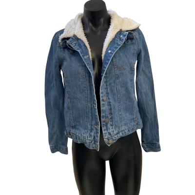 Rip Curl Womens  Size 8 Denim Jacket Blue 