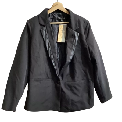 Liz Jordan Womens  Size 16 Suit Jacket Black  