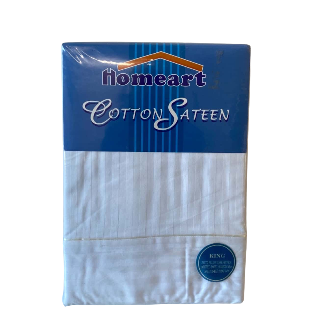 Homeart Cotton Sateen King Sheet Set White New In Package(s)