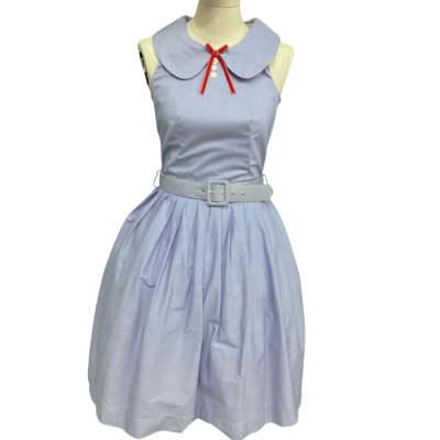 Kitten DAmour Womens  Size 8 Sleeveless Dress  Blue / Gingham / White 