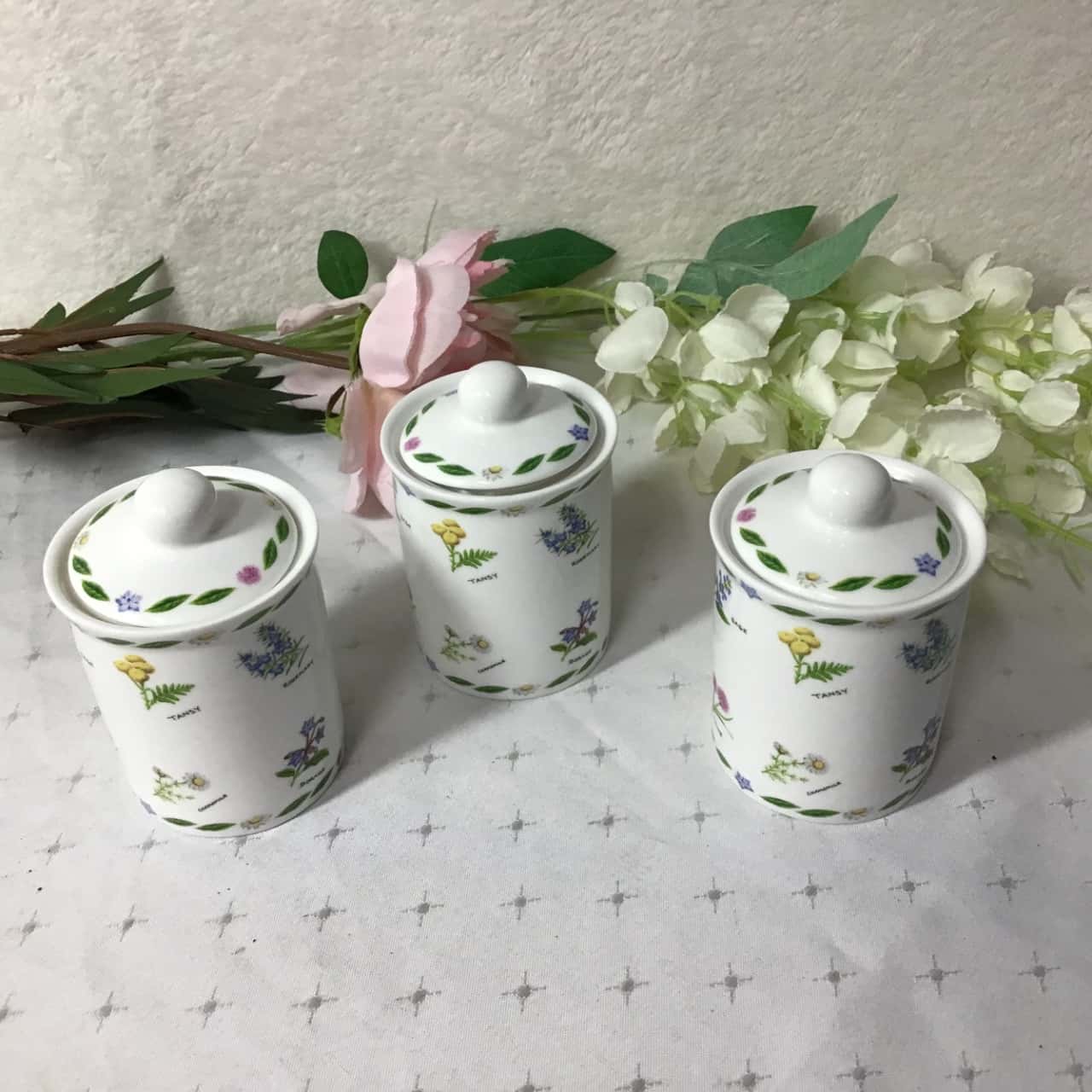 Kent Pottery Herb Garden Collection Basil, Oregano & Parsley Porcelain