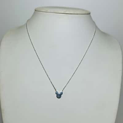 DISNEY 925 Silver Mickey Mouse Necklace Silver 