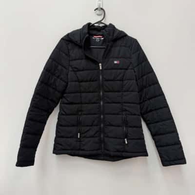 Tommy Hilfiger Black Quilted Jacket - Size S