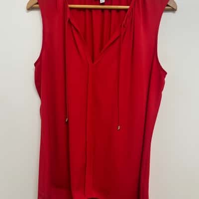 Witchery Women's Size 12 T-shirt - Red 