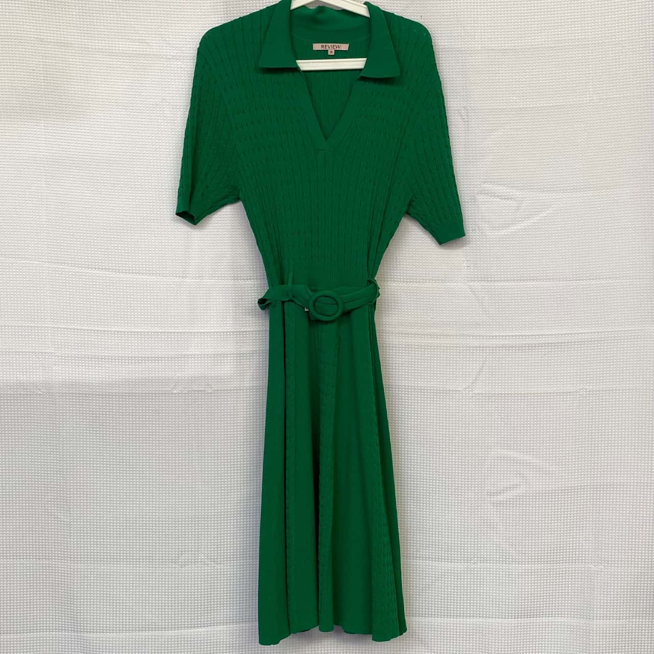 slim fit dress slacks Green Tie Neck See-Through Mini Dress & Reviews - Green - Dresses main image 0