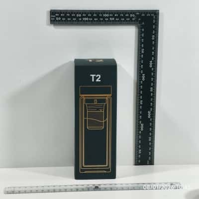 T2 Double Walled Glass Flask As New PreOwned 