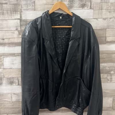 READ DESCRIPTION ! Mens Samanta Jacket Made in Italy Size XXL Black  