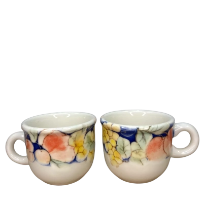 Vintage Tiffany Boutique Made in Italy Ceramic Cups Set of 2