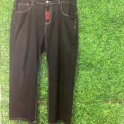 Heaven can wait  Mens  Size XXL Relaxed Fit Jeans Black  