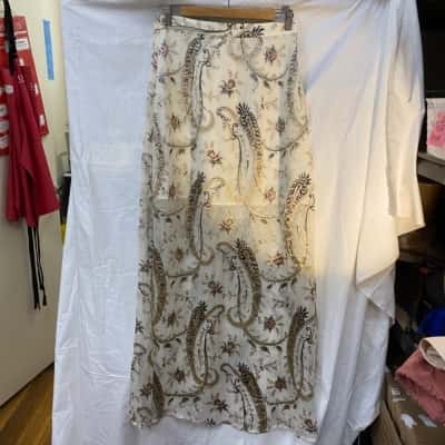 Zimmermann Womens  Size 2 Midi Skirt Floral 