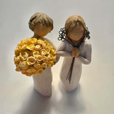 Collectible Willow Tree Figurines - Good Cheer & Friendship Figures