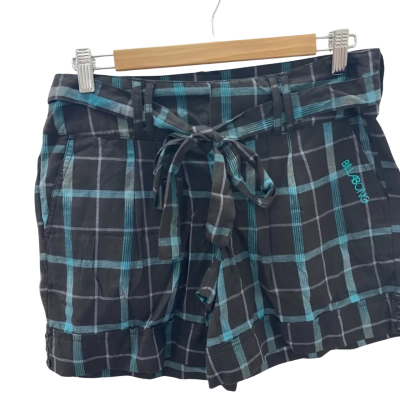 Billabong Womens  Size 8 Shorts Black  / Checked / Green 