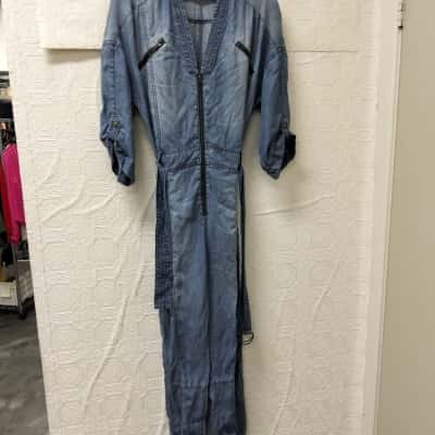 Sass & Bide Womens  Size 10 Denim Jumpsuit VGUC  