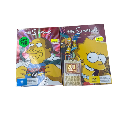 The Simpsons Twelfth & Ninth season dvd set 