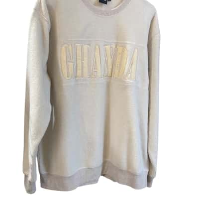 Ghanda Mens  Size L Beige fleece top 
