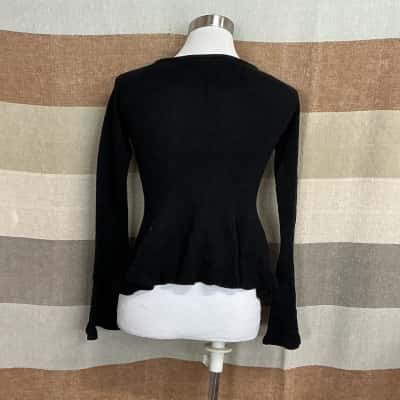 Joslin Womens  Size 8 Long Sleeve Top Black  