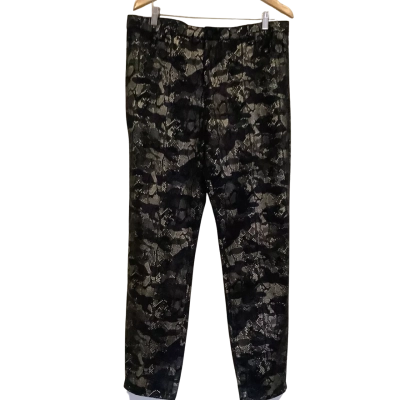 BNWT**FRANK LYMAN.  Black & Gold  Metallic Print Jeans Size XXL 