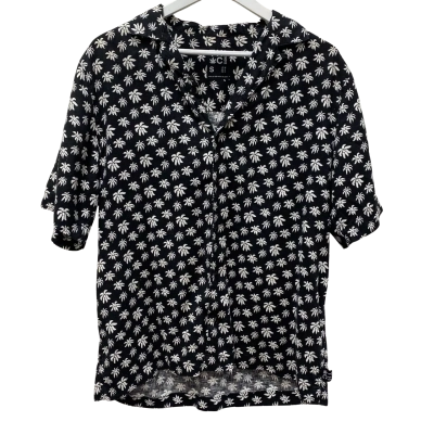  Afends Mens Short Sleeve Shirt Size S - Hemp/Tencel