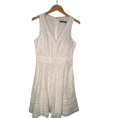 Portmans Womens  Size 8 Mini Dress White 