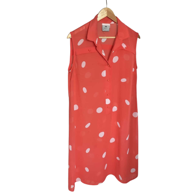  Womens  Size 14 / 16 Casual Dress Orange / Pattern / White 