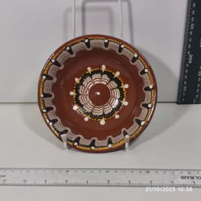 Bulgarian Troyan Pottery Bowl Eye Hand Made 
