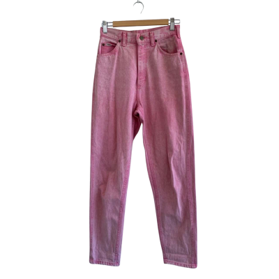 Lee Size 7 Pink Straight Jeans 