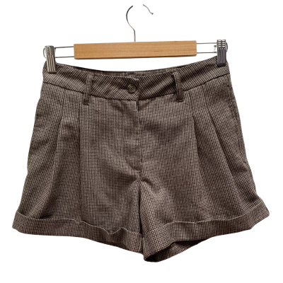 Miss Shop Womens  Size 8 Brown Pattern Shorts