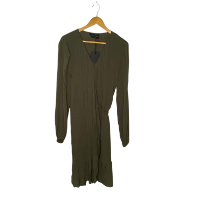 Decjuba Womens  Size 12 Wrap Dress Green 