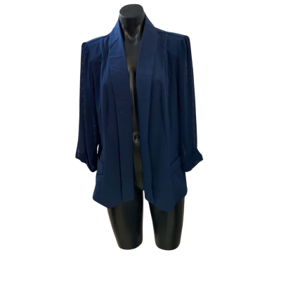 City Chic Womens  Size M Open Jacket Blue 