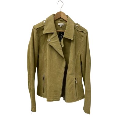Capture Womens  Size 20 Leather Jacket Moss