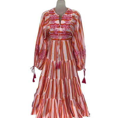 Bohemian Traders  Womens  Size XS/S Long Sleeve Dress / Midi Dress / Multi Striped - NEW