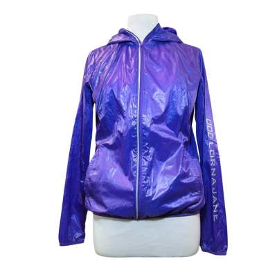 LORNA JANE Size S Hooded Running Jacket Purple 