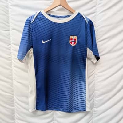 Nike Mens Norway Blue Training Jersey -  Size M 
