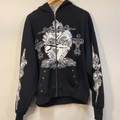  Loiter Womens  Size L Hooded Jacket Black  