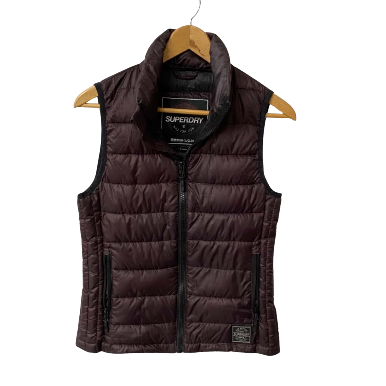 Superdry Womens Size XS Purple Puffer Vest(s)