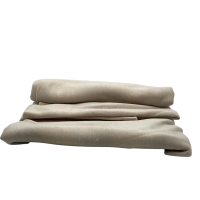 Medium weight sweatshirt material. Beige.  160 (w) x 110 (L) cm approx. (Fab 4).