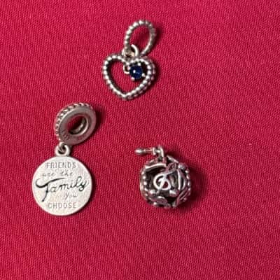 Women's Pandora x 3 Charms
