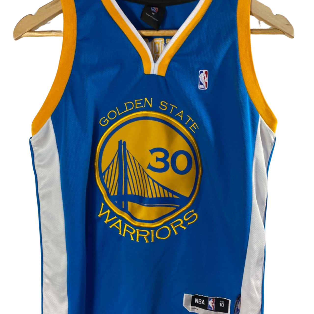 NBA Kids Warriors Curry Jersey Size 10 Blue / Gold (s)