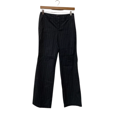 Esprit Womens  Size 6 Straight Leg Pants Navy Blue / Pinstriped 