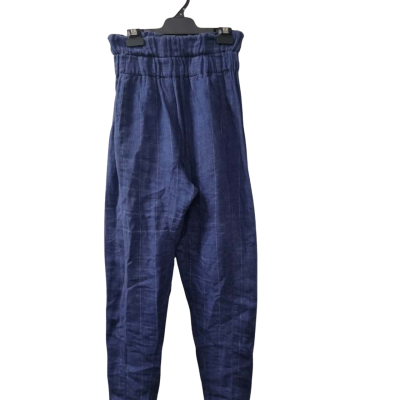 Watson x Watson Women's Size 6 Casual Pants Blue / Pinstriped / White 