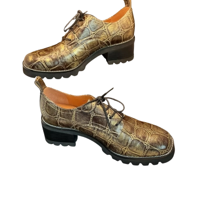 Bresley  Womens  Size 39 Heels Animal print / Black  / Gold 