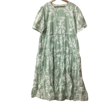  Vine Apparel Womens  Size 16 Casual Dress Green 100% cotton E