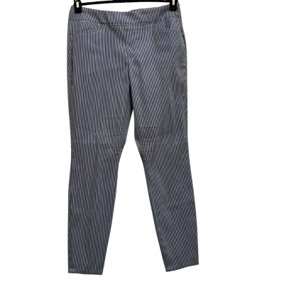 Calvin Klein Womens  Size M Skinny Leg Pants Blue / Striped / White 
