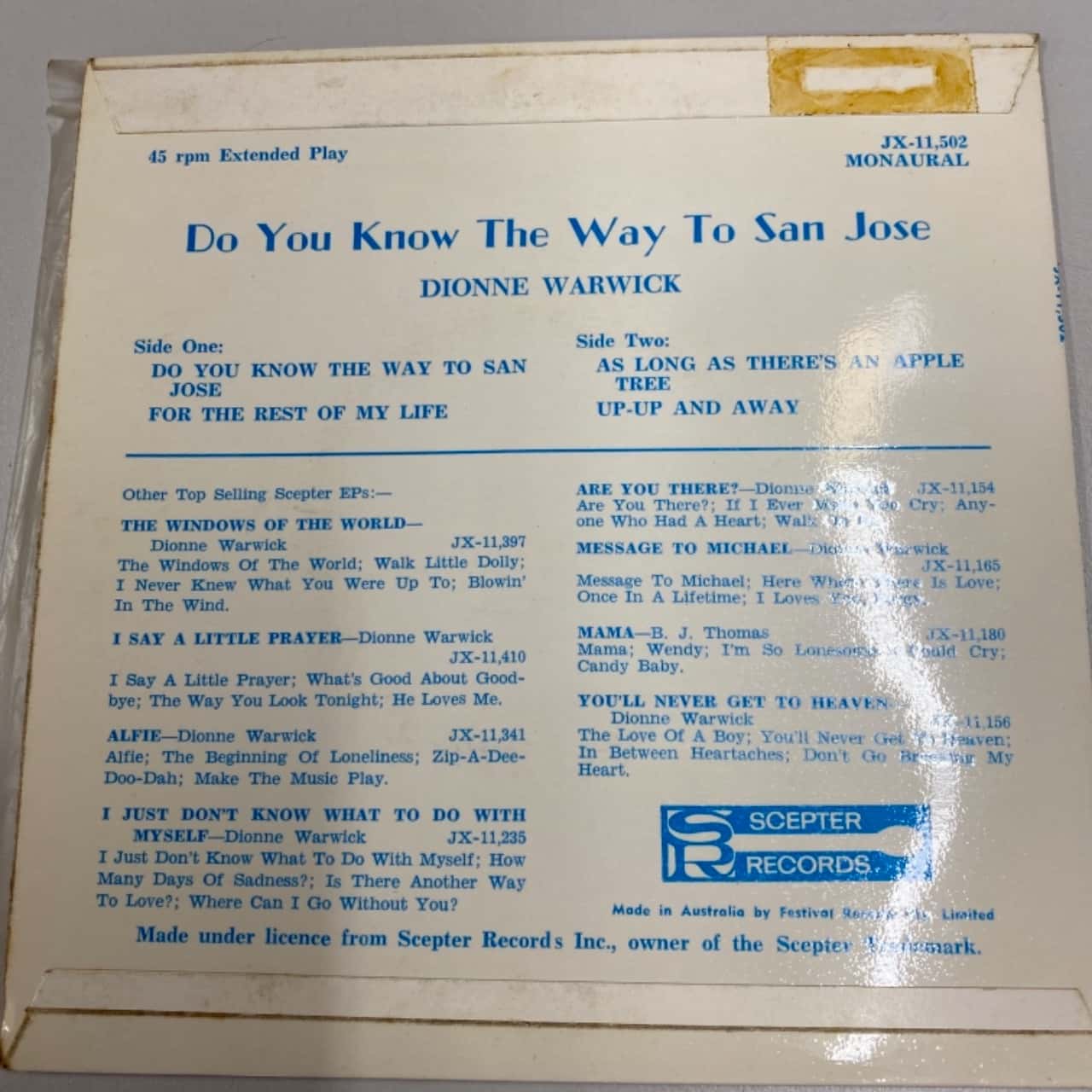 do you know the way to san jose dionne warwick