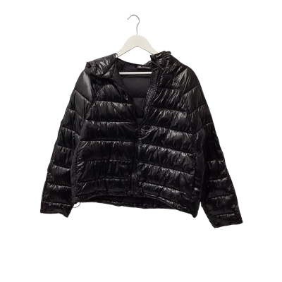 Zara Womens Size L Puffer Jacket Black  