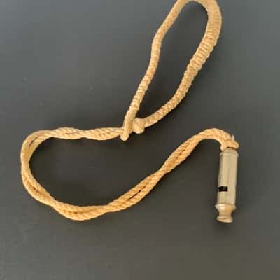 Vintage Yuen Sing Whistle with Rope Lanyard