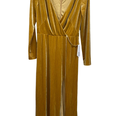 Dress size 12 Gold Velvet Long Dress
