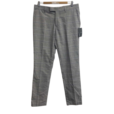 Yd. Mens  Size 33 Dress Pants Checked / Grey 