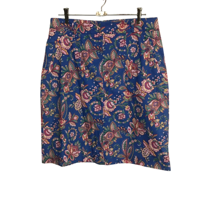 Sportscraft Womens  Size 12 Liberty 100% Cotton Floral A-Line Skirt 